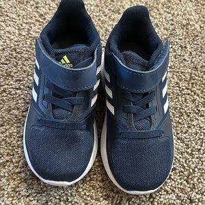 ONLY WORN ONCE-practically brand new. Toddler adidas sneakers.